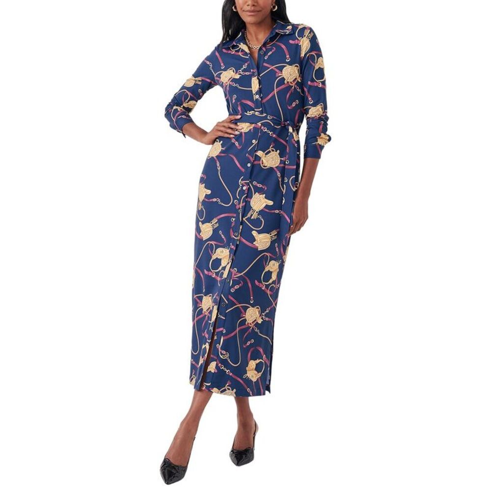 J.Mclaughlin Womens Amory Dress, Blue